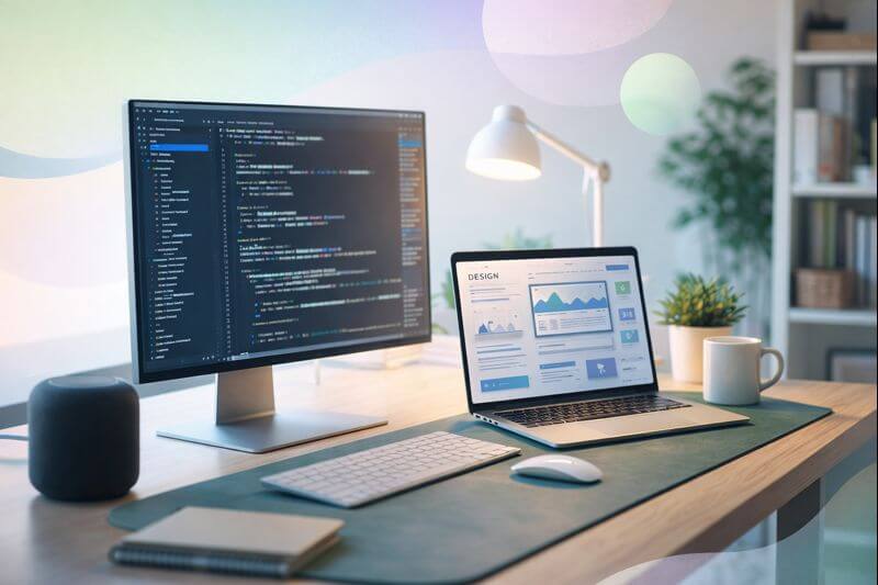 Modern tech workspace