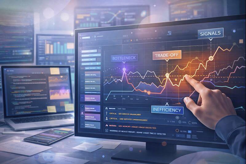 Performance metrics visualization